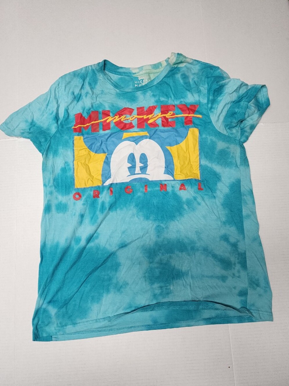 Disney Mickey Mouse Adult Large Multi-Color Tie-Dyed T-shirt. Walt Disney.